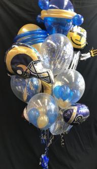 NFL Balloon Bouquet Baltimore Ravens(12 Balloons) - Balloon Delivery by