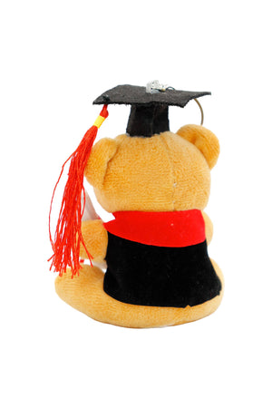 Assorted Graduation Teddy Bear Plush Keychain - 12 pcs