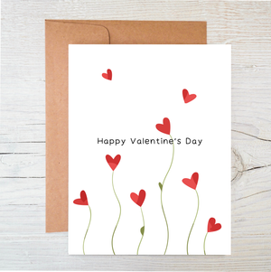 Plantable Love Card: Eco Valentine, Red Heart Garden