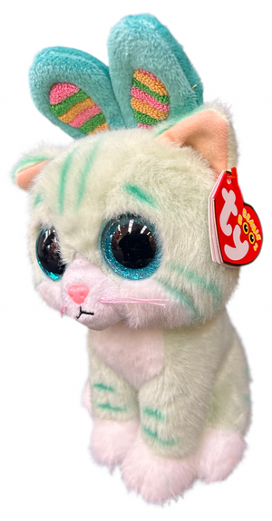 Ty Beanie Boos GUMDROP the 6” Teal Cat Plush