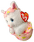 Ty Beanie Boos 2025 GIGGLES the Cat in Easter Egg Plush