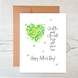 Plantable Card | Mother’s Day Card | Eco Card | Flower Heart
