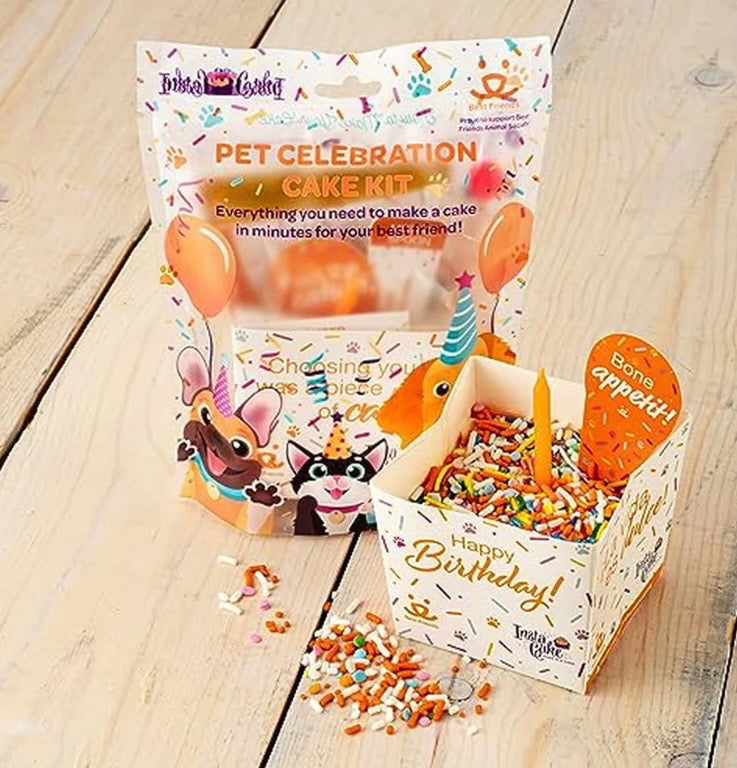 InstaCake Pet Birthday Celebration Cake Kit