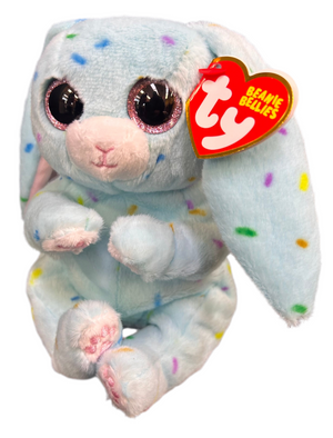 Ty Beanie Bellies SKIPPY the 6” Blue Easter Bunny Rabbit Plush