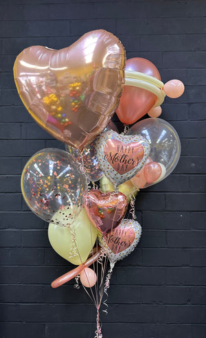 Rose Gold Happy Mother’s Day Hearts