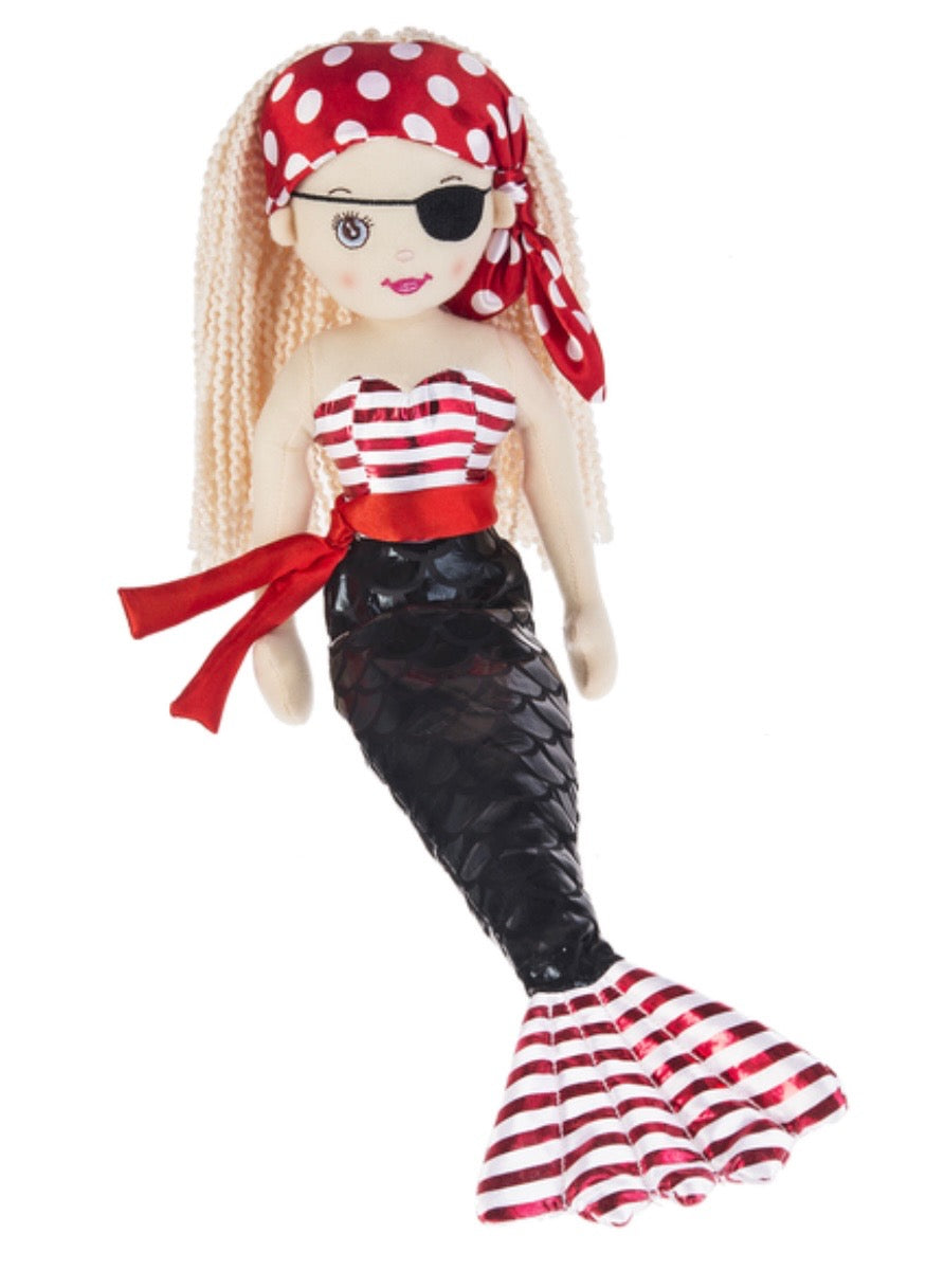 18” Shimmer Cove Pirate Shelly Mermaid Plush Doll