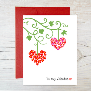 Plantable Valentine Card | Love Card | Tree Free | 2 Hearts