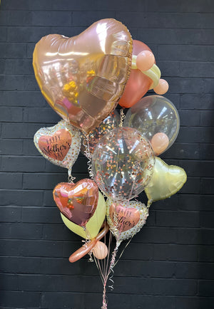 Rose Gold Happy Mother’s Day Hearts