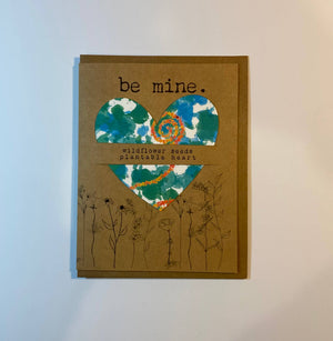 Plantable Heart Card: Sustainable Valentine, Be Mine