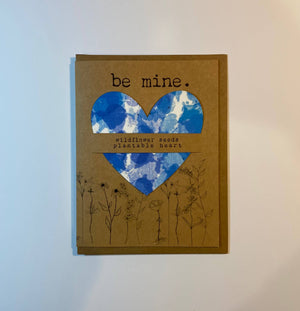Plantable Heart Card: Sustainable Valentine, Be Mine