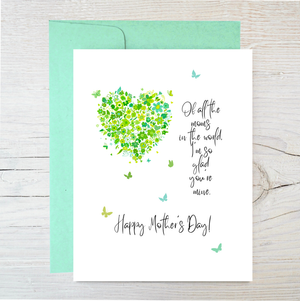 Plantable Card | Mother’s Day Card | Eco Card | Flower Heart