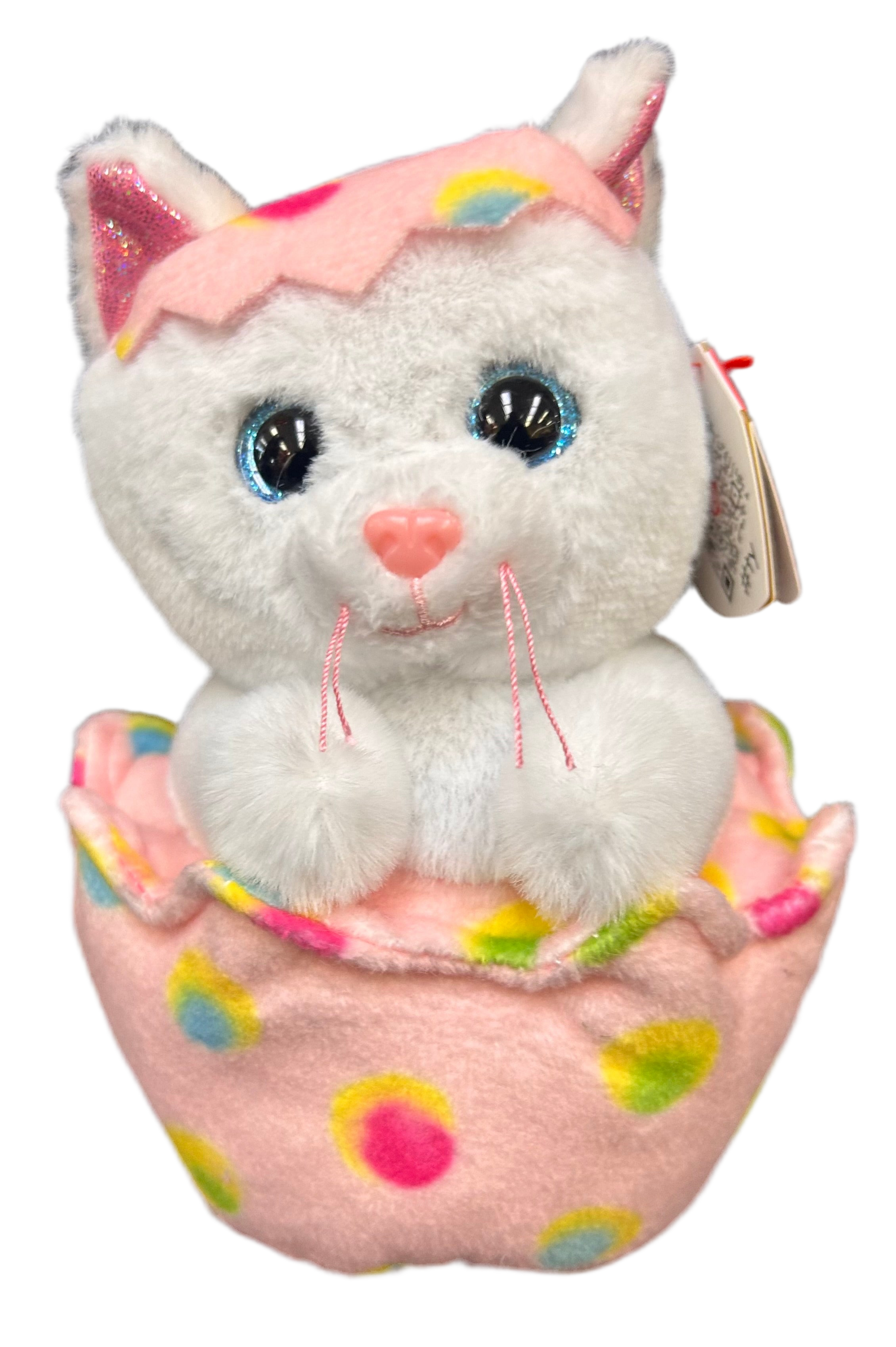 Ty Beanie Boos 2025 GIGGLES the Cat in Easter Egg Plush - Any