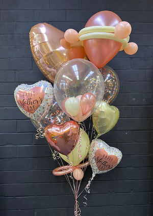 Rose Gold Happy Mother’s Day Hearts