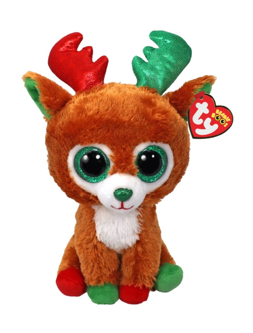 Ty Beanie Boos Christmas 6” Tinseltoes the Reindeer