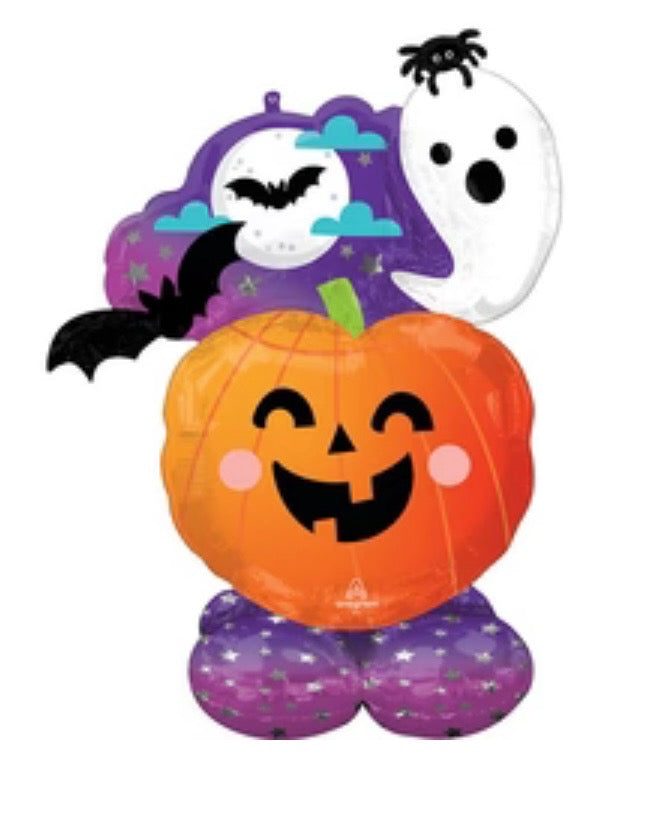 53” Fun & Spooky Ghost & Pumpkin Airloonz