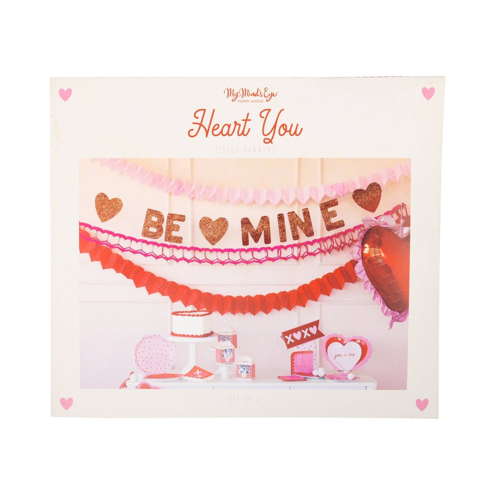 VAL1205 - Triple Heart Tissue Garland