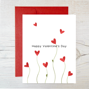 Plantable Love Card: Eco Valentine, Red Heart Garden