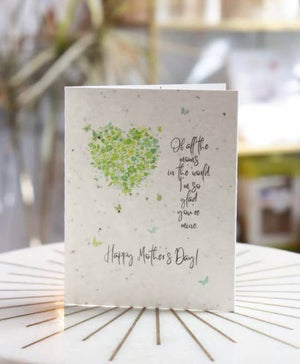 Plantable Card | Mother’s Day Card | Eco Card | Flower Heart