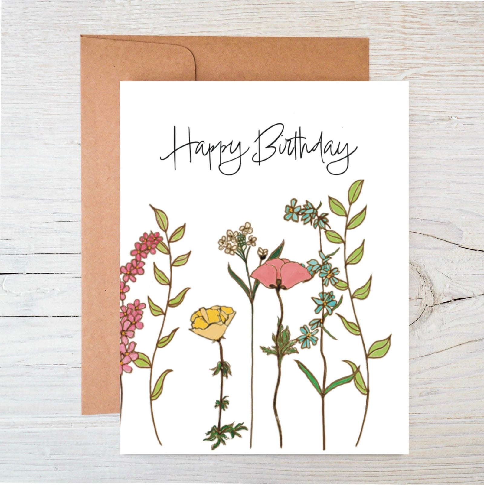 Wildflower Seed Birthday Card: Plantable Flower Garden