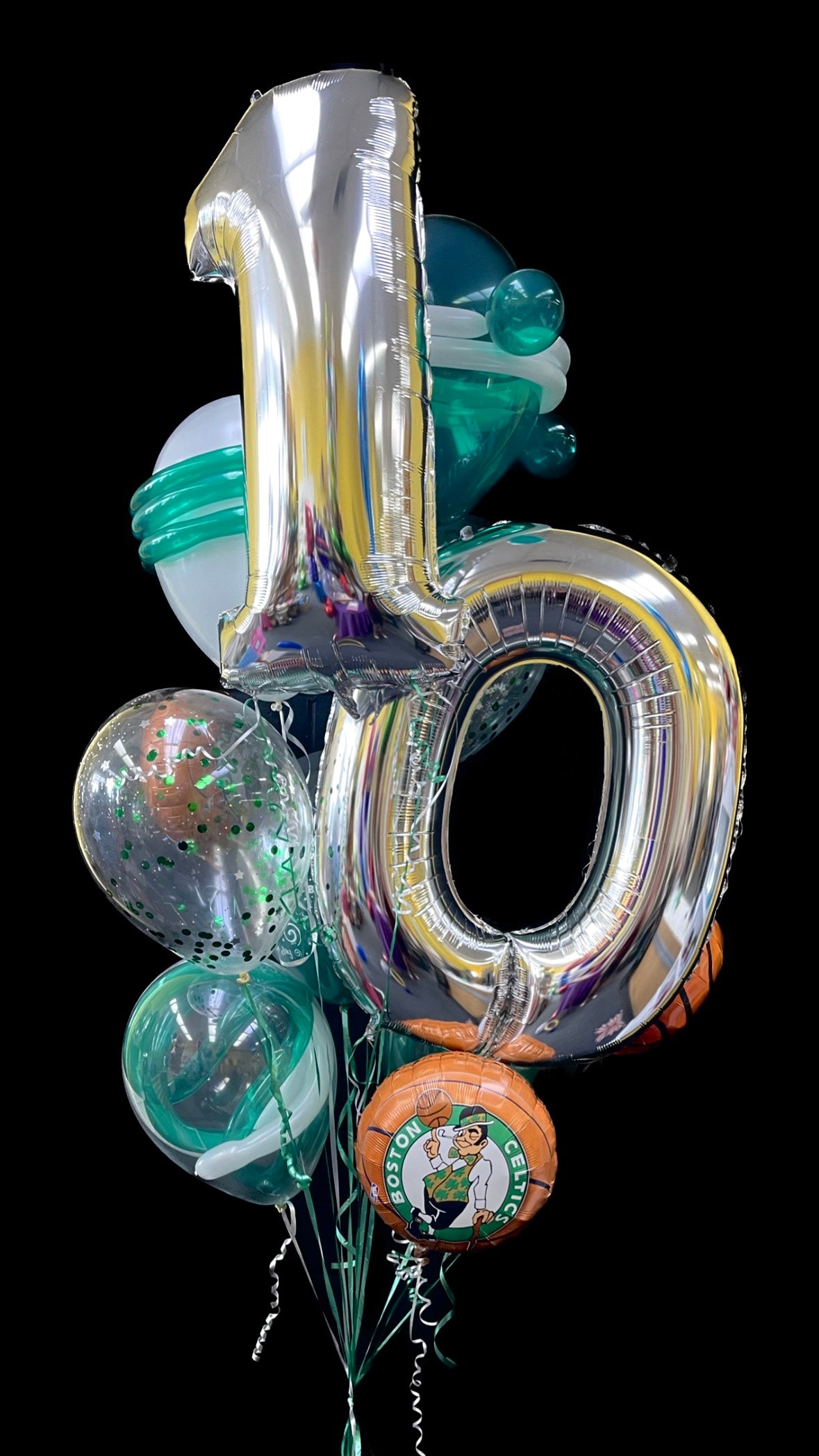 Boston Celtics HBD Number Bouquet