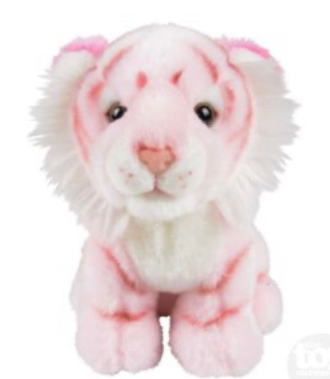 7" Heirloom Brights Pink Tiger Plush