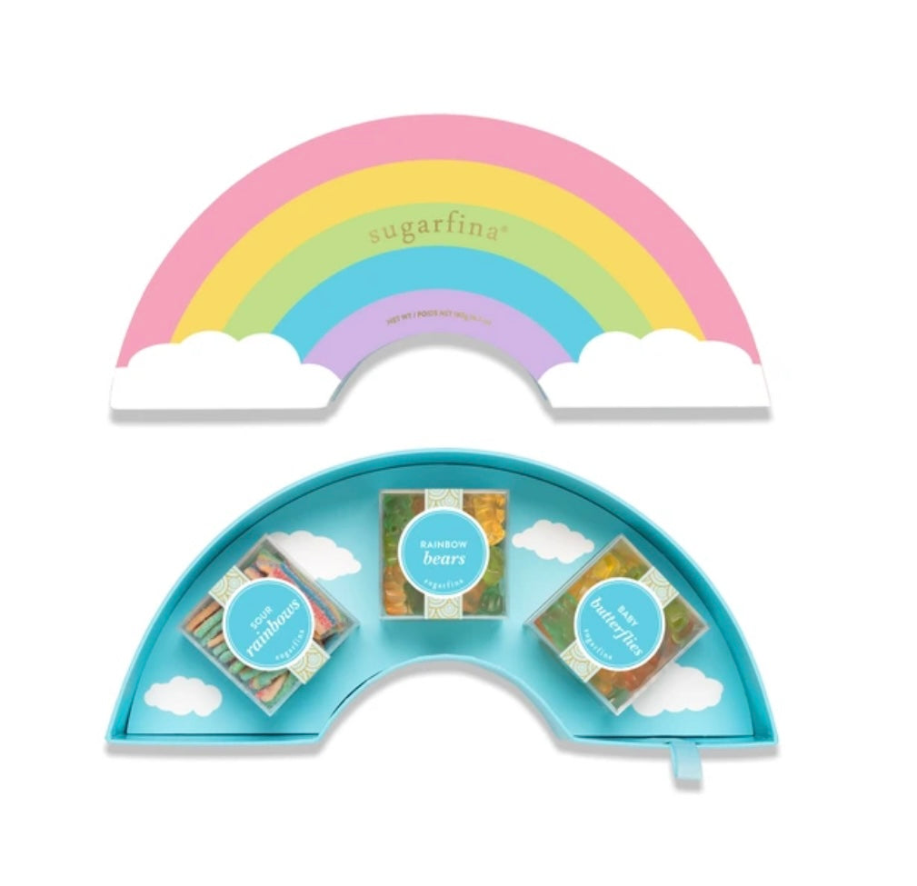 Sugarfina Rainbow Gummy Candy 3 Piece Bento Box