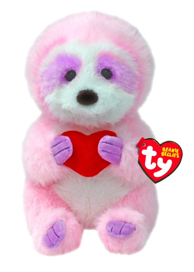 Ty Beanie Bellies Tart the Valentine's Day Pink Sloth