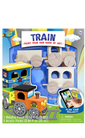 Paint Your Own Toy Train