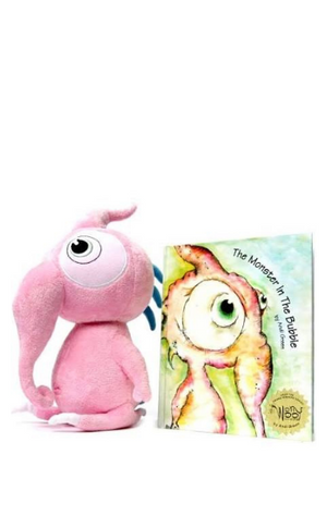 Worrywoo Squeek: The Monster of Innocence Plush & Book Set