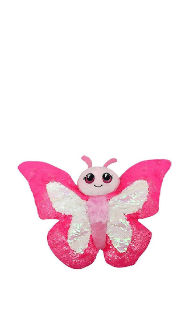 Pink best sale butterfly plush