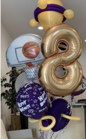 Lakers Birthday Bouquet