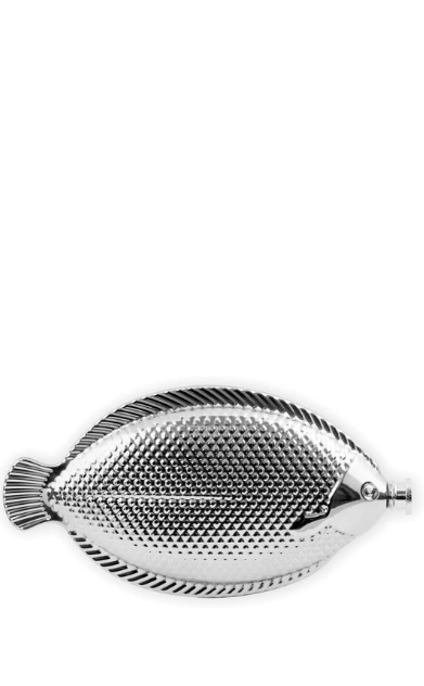 Big Fish Flask in Silver
