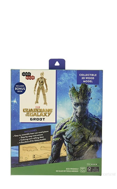 Incredibuilds: Groot 3D Wood Model and Book