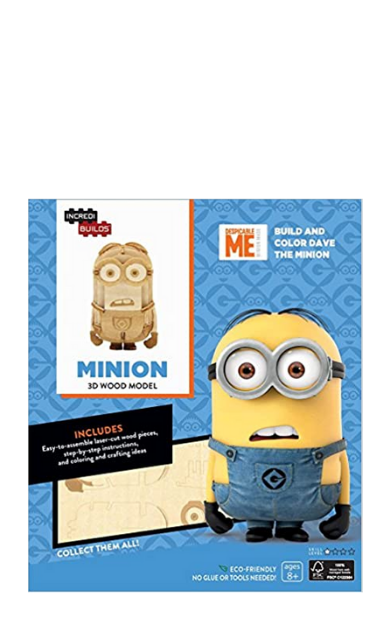 IncrediBuilds: Minions 3D Wood Model