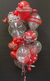 Red Silver Valentine Bouquet