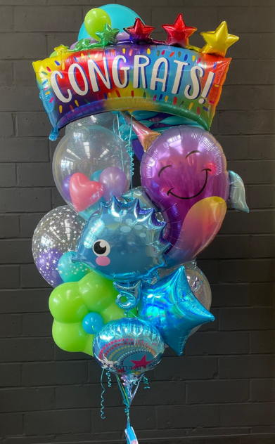 Congrats Bouquet with Narwhal