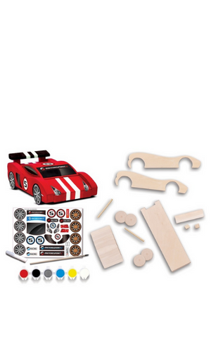 Race Car Buildable Wood Paint Kit - Any Occasion Balloons