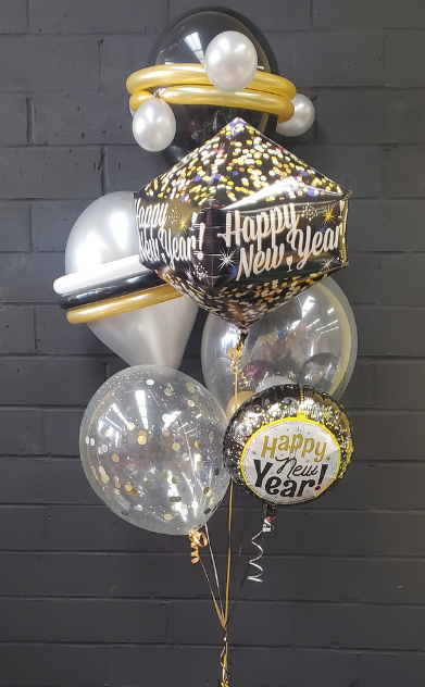 NYE Black Silver, White, Gold