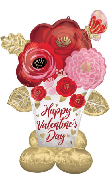 53" HVD Satin Painted Flowers AirLoonz