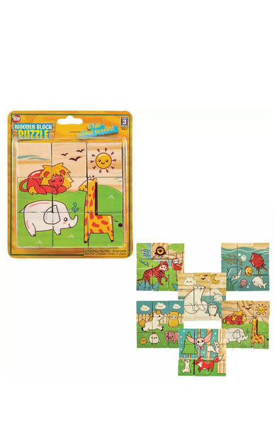 4" Wooden Block Puzzle