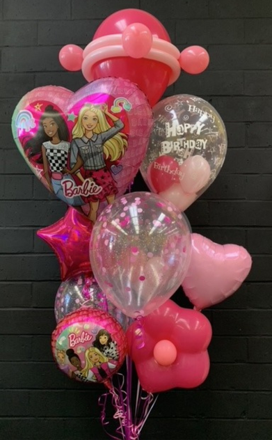 Barbie Birthday Balloon Bouquet (Mediano) – Crafty Grace
