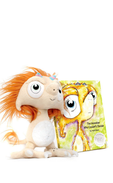 Worrywoo Fuddle: The Monster of Confusion Plush & Book Set