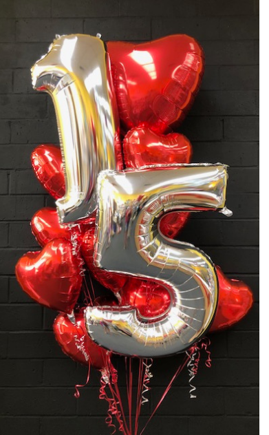 Numbers/ Initials & All Hearts Bouquet