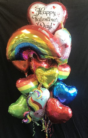 Rainbow and Unicorn (all mylar)