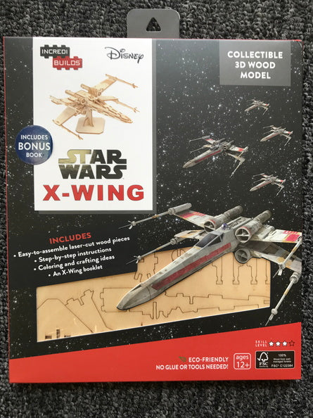 Incredibuilds: Star Wars Last Jedi: A-Wing 3D wood model and book