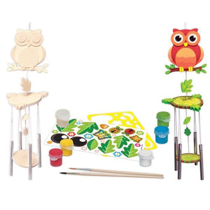 Works of Ahh Wind Chime Owl Wood Paint Kit